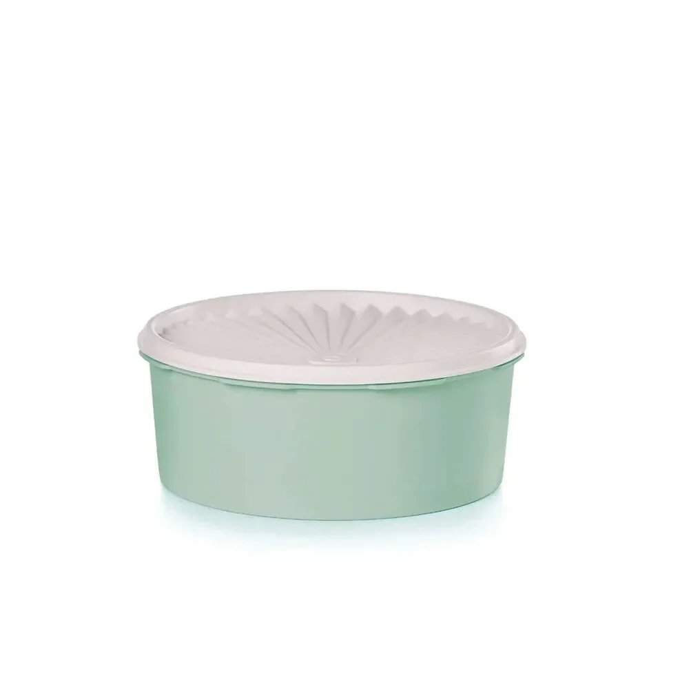 NEW Tupperware early roots stacking canister 7½-cup/1.8L round canister with sea